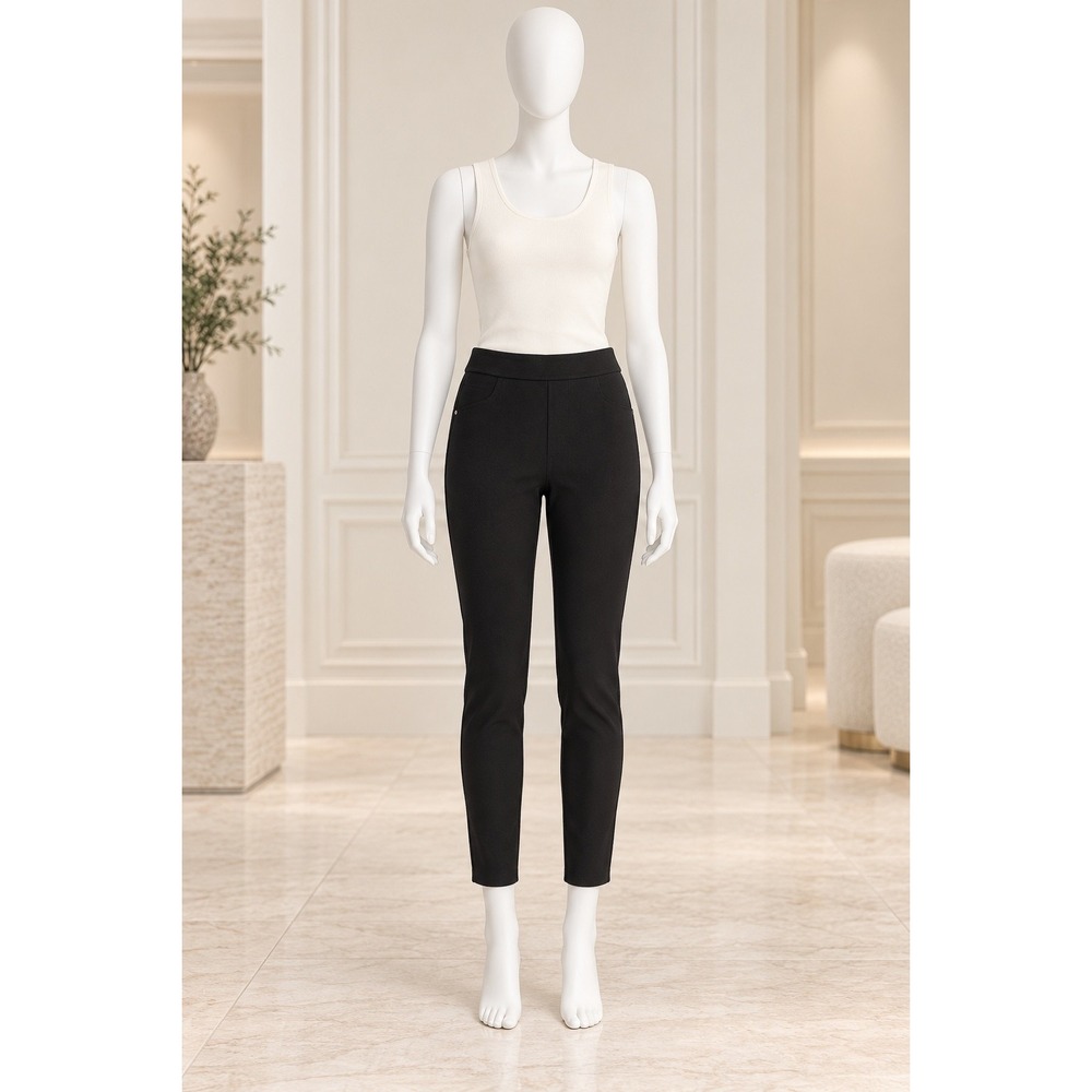 Sanctuary Women Leggings Black Solid Ponte Knit Pull On Size XL